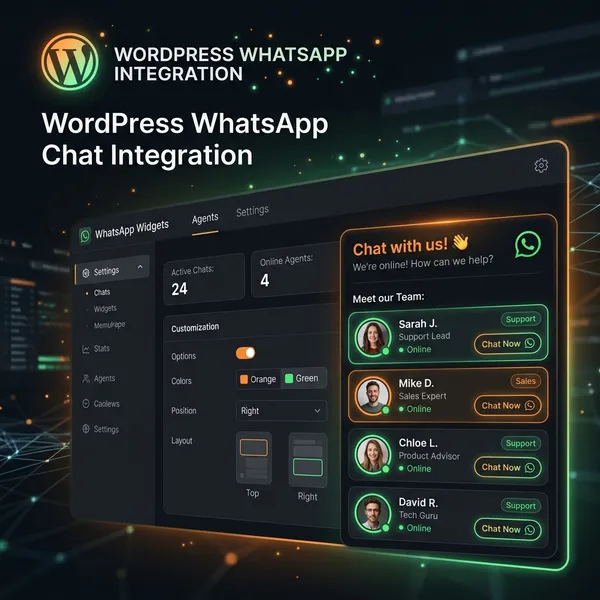 Wordpress / WhatsApp Plugin Mockup